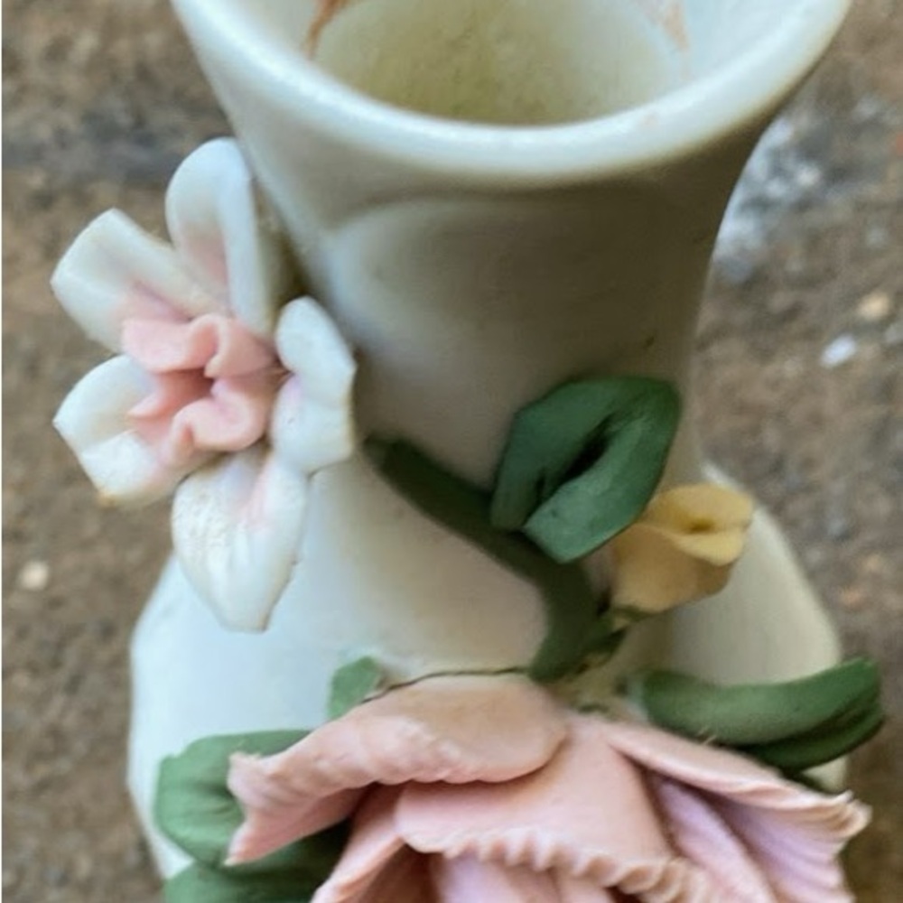 Floral Ceramic Vase and candle holder.